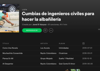 Playlists en Spotify para ingenieros