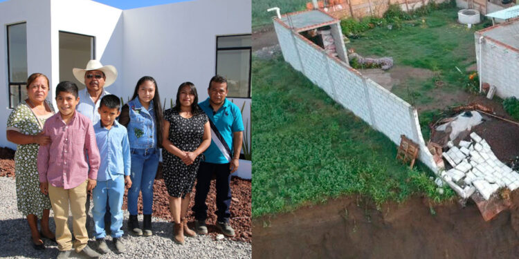 ¿Recuerdan el socavón? Entregan llaves de casa nueva a familia damnificada en Puebla