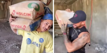 Desafío Épico: Albañil le gana a hombre fuerte del Gym